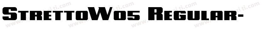 StrettoW05 Regular字体转换